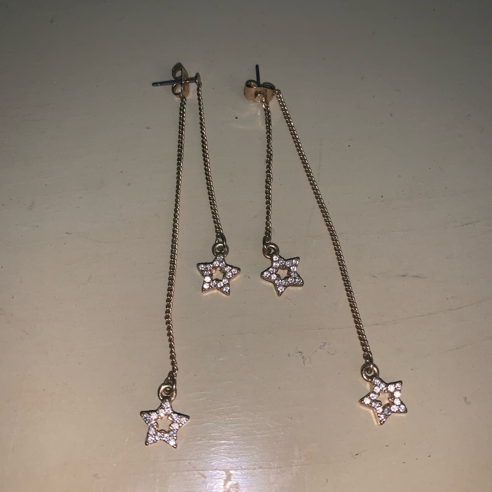 Star dangle earrings